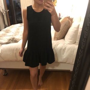 Lulu’s Black Ruffle Mini Dress